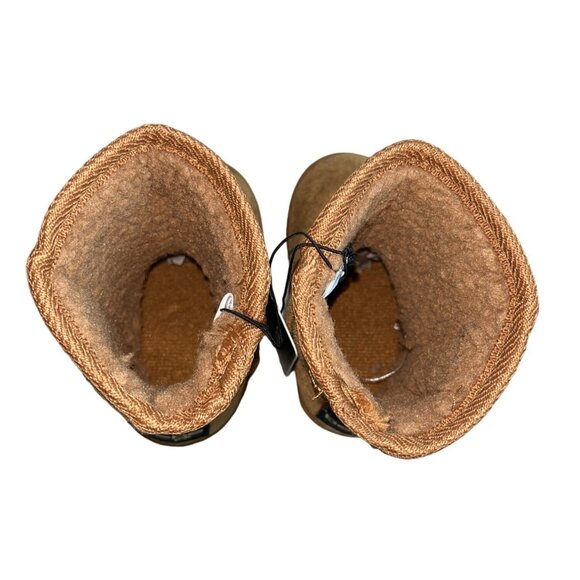 Bebe Toddler Girl's Brown Winter Boots Sz 5 - Picture 6 of 9